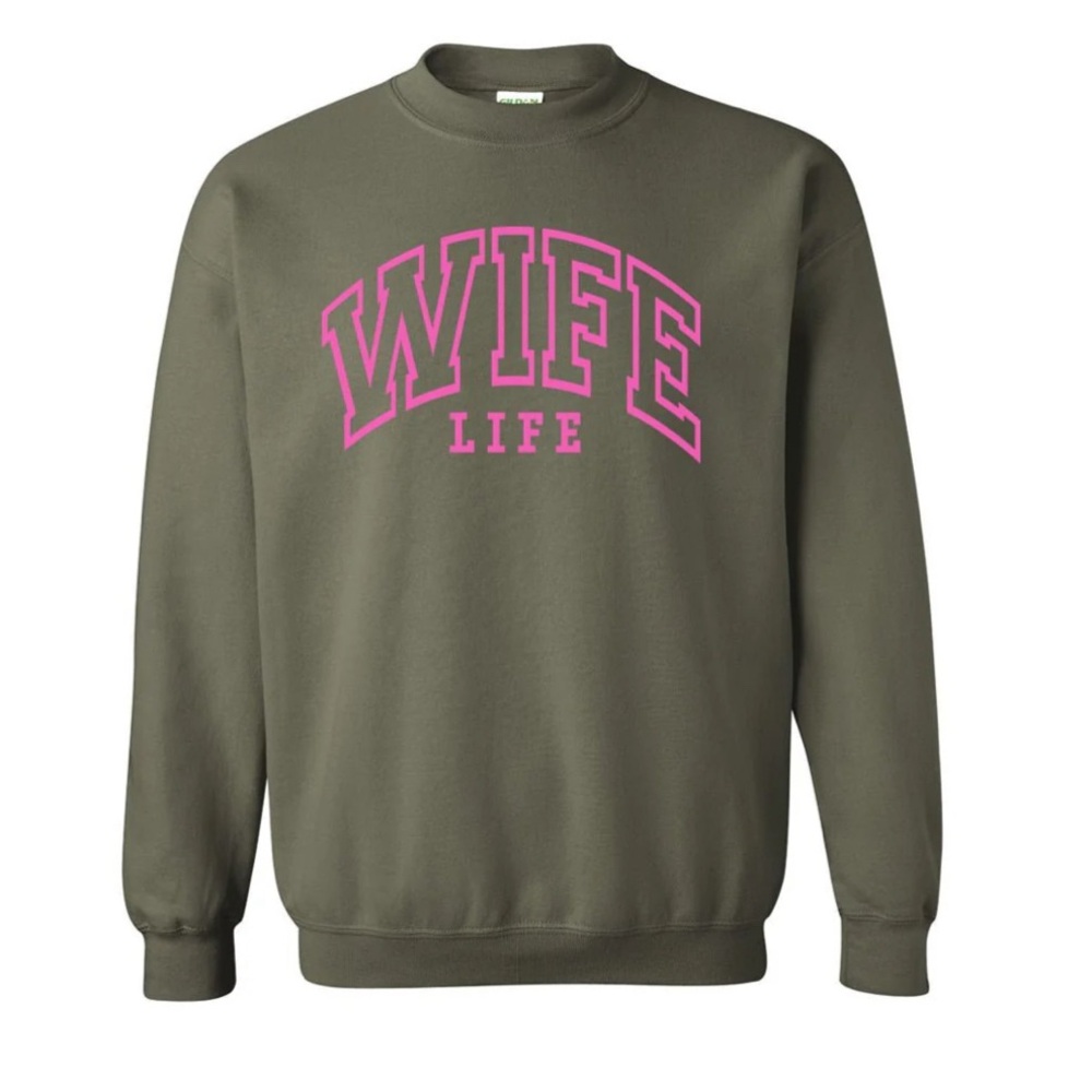Wife life crewneck